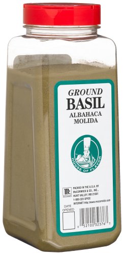 McCormick Basil, Ground, 12-Ounce Plastic Bottle (Pack of 2)