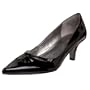 AK Anne Klein Women's Daquiri Low Heel Dress Pump,Black Patent,6 M US