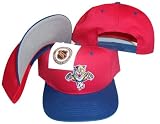 Florida Panthers Vintage Red / Blue Two Tone Snapback Adjustable Plastic Snap Back Cap / Hat