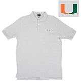 Miami Hurricanes NCAA Classic Pique Polo Shirt (Heather)