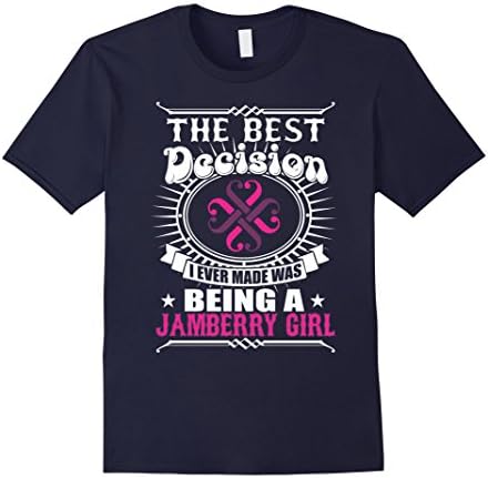 Men's The Best Decision Being A Jamberry Girl TShirt XL Navy