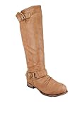 Exposed Zip Back Riding Boot