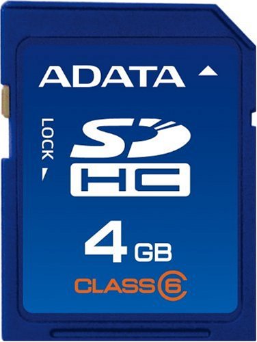 A-DATA 4 GB Class 6 SDHC Flash Memory Card ASDH4GCL6AP