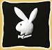 Playboy Merchandise - Black Couch Pillow (Size: 14