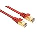 Electronics : Hama CAT 5e Patch Cable STP, 1.5 m, Red, screened