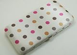 MULTI-COLOR POLKA DOT FLAT WALLET BY DESIGNSK (White)