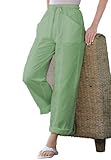 IMAGE OF Woman Within Plus Size Front Seam Pants (Sage,28 W)