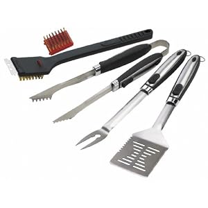 Grill Pro 40066 5-Piece Set Stainless Steel Premium Grill Tools by 