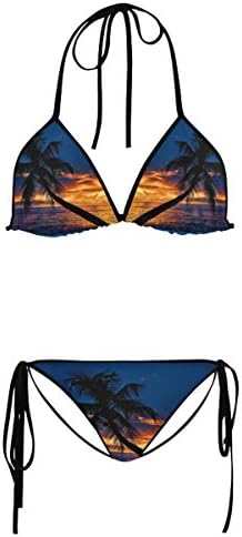 iHomeStore Palm Tree Custom String Bikini Swimsuit Swimwear Bathing Suit Beachwear S/32/6