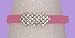 Bracelet - B307 - Crystal Triple Diamond - Designer Inspired - Adjustable Jelly Band ~ Pink