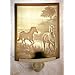 Morning Run Horses Porcelain Lithophane Night Light