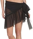 Nicole Miller Women's Mesh Short Pareo Swim Skirt