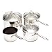 Clearview Pour 'n' Strain Four Piece Stainless Steel Cookware Set