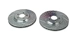 Baer 54045-020 DecelaRotor Slotted Drilled Zinc Plated Front Brake Rotor Set - Pair