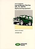Land Rover Ser 2A,3,109V8 Opt.Eq.Cat. (Land Rover Parts Catalogue S.)