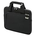 DICOTA SmartSkin fuer 25,4-29,5 cm 10-11,6 Zoll Notebooks - Neopren Sleeve- schwarz- Vordertasche mit Reissverschluss fuer Zubehoer