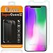 [2-Pack] for iPhone Xs Max Screen Protector Tempered Glass [Anti-Glare Matte], SuperGuardZ, Anti-Fingerprint [Lifetime Replacement]