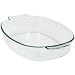 Kitchen & Housewares : Pyrex Bakeware 4-Quart Oval Roasting Dish, Clear