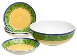 Caleca Girasole 5-Piece Pasta Serving Set, Service for 4