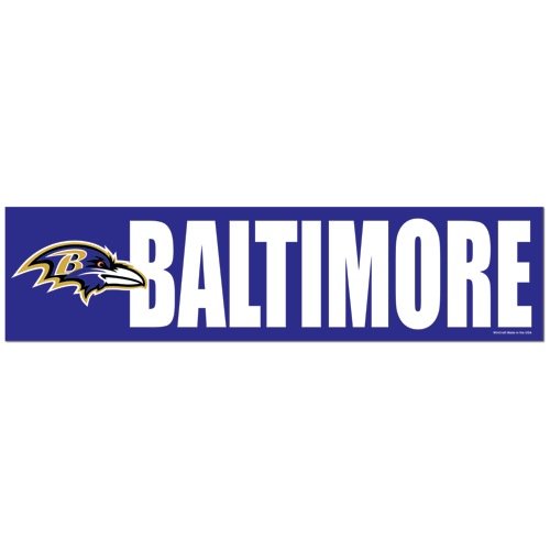 NFL Football Baltimore Ravens Bumper Sticker (2-Pack)