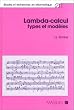 Lambda-calcul, types et mod�les