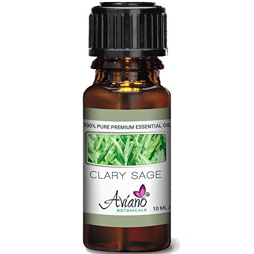 Clary Sage Essential Oil - 100% Pure Blue Diamond Therapeutic Grade By Avíanō Botanicals (10 ml)
