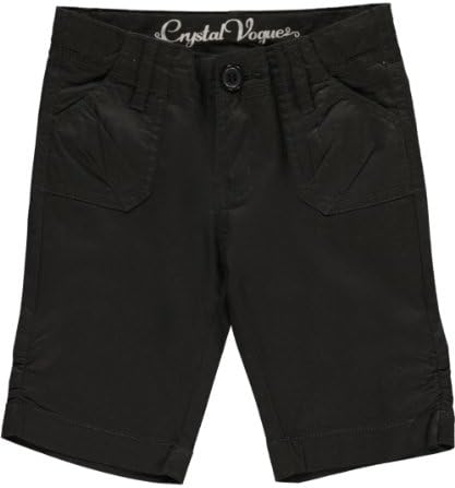 Crystal Vogue Little Girls' "Summer Seeker" Bermuda Shorts - black, 4