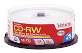 VERBATIM 700 MB 12x CD-RW (25-Pack)