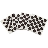 Self-Stick 3/8" Furniture Felt Pads Value Pack for Hard Surfaces (84 piece) - Brown, Round