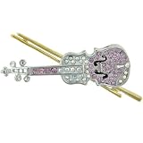 Buy Violin Pink Pin Brooch