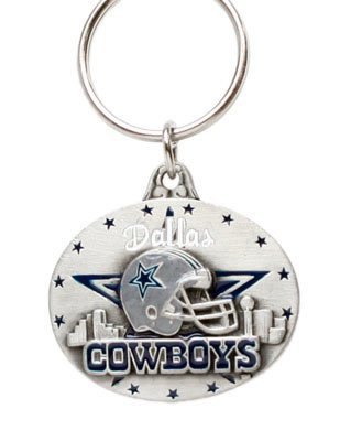 Dallas Cowboys Pewter Oval Schlüsselanhänger