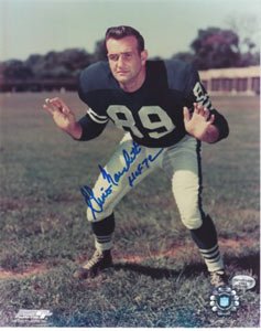 Gino Marchetti Signed Baltimore Colts 8x10 Photo - HOF 72