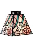 Pink Rose Square Mini Lamp Shade