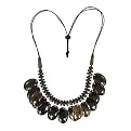 Natural Ovals Necklace - Brown/ Black