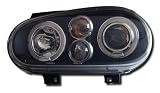 VW Golf 4 (97-03) Black Angel Eye Head Lamps