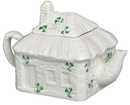 Belleek Irish Cottage Teapot Belleek Irish Cottage Teapot