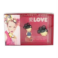 Harajuku Lovers Love by Gwen Stefani Gift Set -- 1 oz Eau De Toilette Spray + Solid Perfume