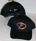 Arizona Diamondbacks Black Adjustable Plastic Snap Strap Back Hat / Cap