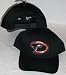 Arizona Diamondbacks Black Adjustable Plastic Strap Back Hat / Cap