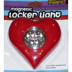Lockermate Magnetic Locker 3-led Light (Heartshaped, Red)