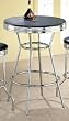 NEW 30" ROUND BAR TABLE IN BLACK & CHROME FINISH
