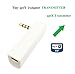 KOKKIA iTRANSMITTER (white): Tiny UNIVERSAL iAdapter aptX Bluetooth Stereo Transmitter. Works with ALL iPods/iPhones/iPads, Android/Windows SmartPhones,PCs/Macs, All Devices with 3.5mm audio sockets.