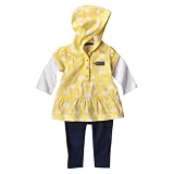 Newborn Girls' JUST ONE YOU Made by Carter s &Acirc;&reg; Yellow/Navy Hooded Dots Pant Set 6M