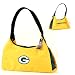 Green Bay Packers Purse / Handbag (Solid Yellow, 12.5