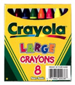 CRAYOLA LARGE SIZE LIFT BOX 8-PK.
