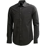 RVCA Lexicon Stripe Button-Up Long Sleeve Shirt - Black