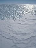 A Bare Ice Glacier and Wind Carved Sastrugi Snow on Antarctic Icecap Photographic Poster Print by Gordon Wiltsie, 24x32
