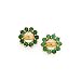 Jewelry : 14K Yellow Gold 1 1/2 ct. Emerald Earring Jackets