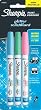 Sharpie Water-Based Glitter Extra Fine Paint Markers - Dark Pink, Blue and Aqua (1783275)