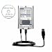 USB Sync Charge Cable with barrel for PalmOne palm Tungsten E with Bastens Help CD
